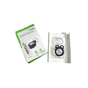 New Belkin Secure Holder with Key Ring for Apple AirTag Black F8W973